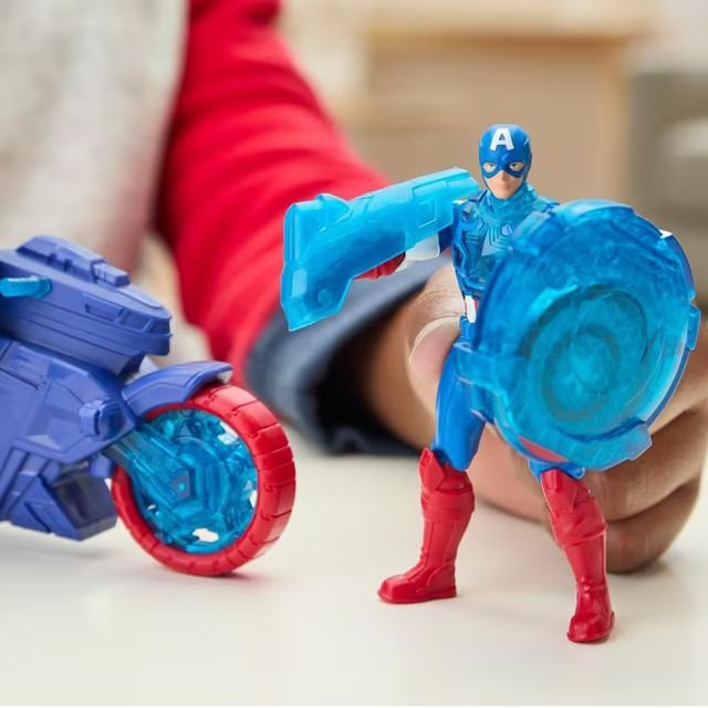 EAN 5010996283887 - Marvel Avengers Epic World of Action Captain America Shield-Shot Cycle imagen 5