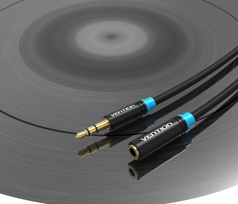 EAN 6922794731271 - Vention VAB-B06-B200-M cable de audio 2 m 3,5mm Negro imagen 6