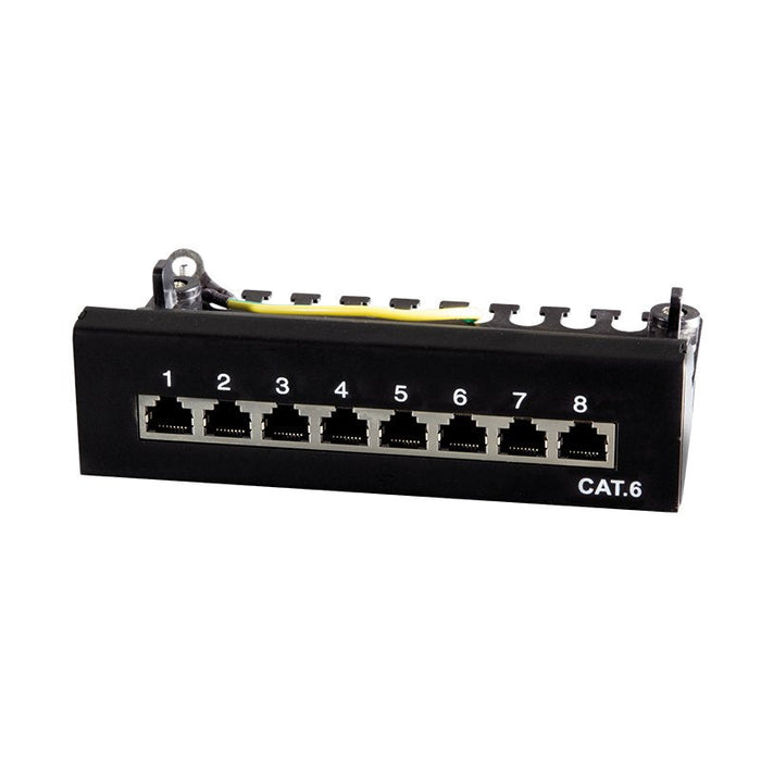 Patchpannel Desktop 8 Port Cat6 Stp Negro Logilink