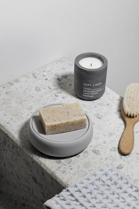 Candle Blomus Soft Linen Vela Aromática 8 Cm Gris
