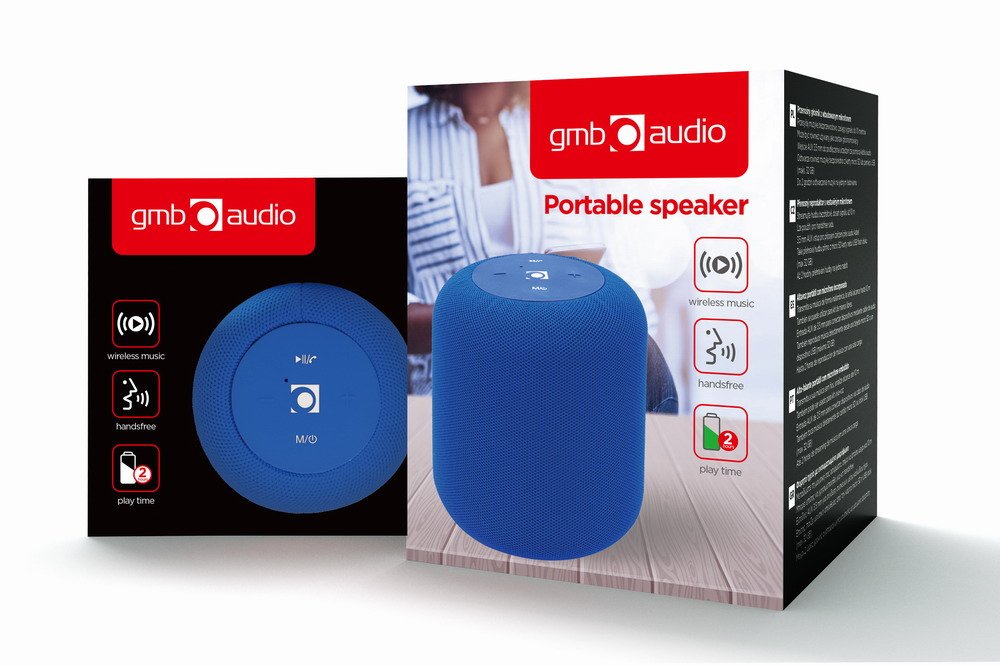 EAN 8716309112024 - Gembird SPK-BT-15-B altavoz portátil o de fiesta Altavoz monofónico portátil Azul 5 W imagen 1