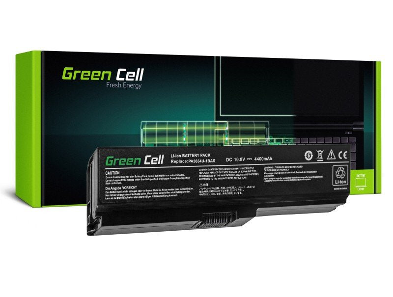 Green Cell Batería Para Toshiba Satellite A660 A665 L650 L650d L655 L670 L670d Pa3634u-1brs / 11,1v 4400mah