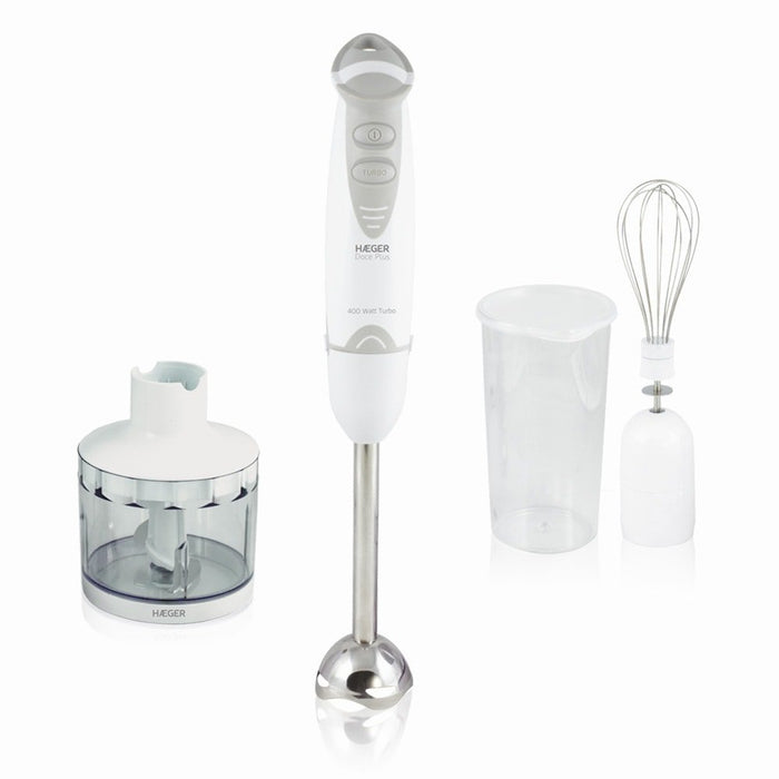 EAN 5608475004780 - Haeger HB-400.012A licuadora Batidora de inmersión 400 W Gris, Blanco imagen 1