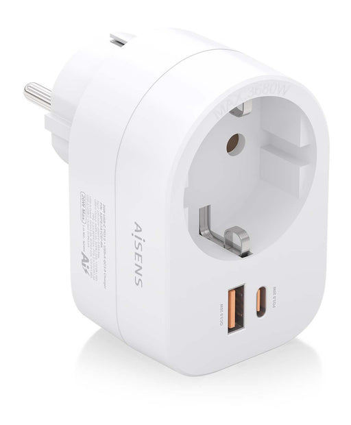 EAN 8435739901700 - AISENS ASPS-1A1C06-W cargador de dispositivo móvil Universal Blanco Corriente alterna Carga rápida Interi imagen 1