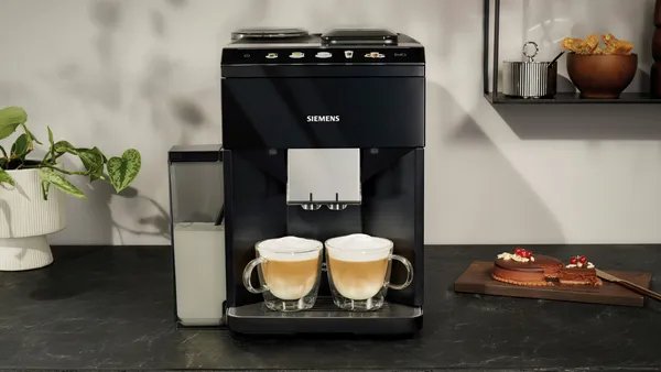 Cafetera Siemens Integral Tq515d09 Totalmente Automática Eq500, Múltiples Especialidades De Café, Espumador De Leche, Recipiente Para Leche Integrado, Función Principal Doble, Limpiador A Vapor