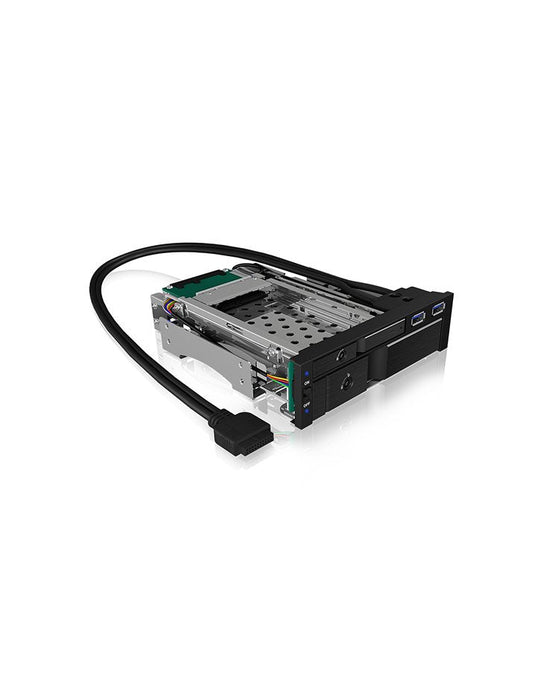 Icy Box Ib-174ssk-U 13,3 Cm (5.25") 1x 2,5"+1x 3,5"  2xsata, Für 5,25"