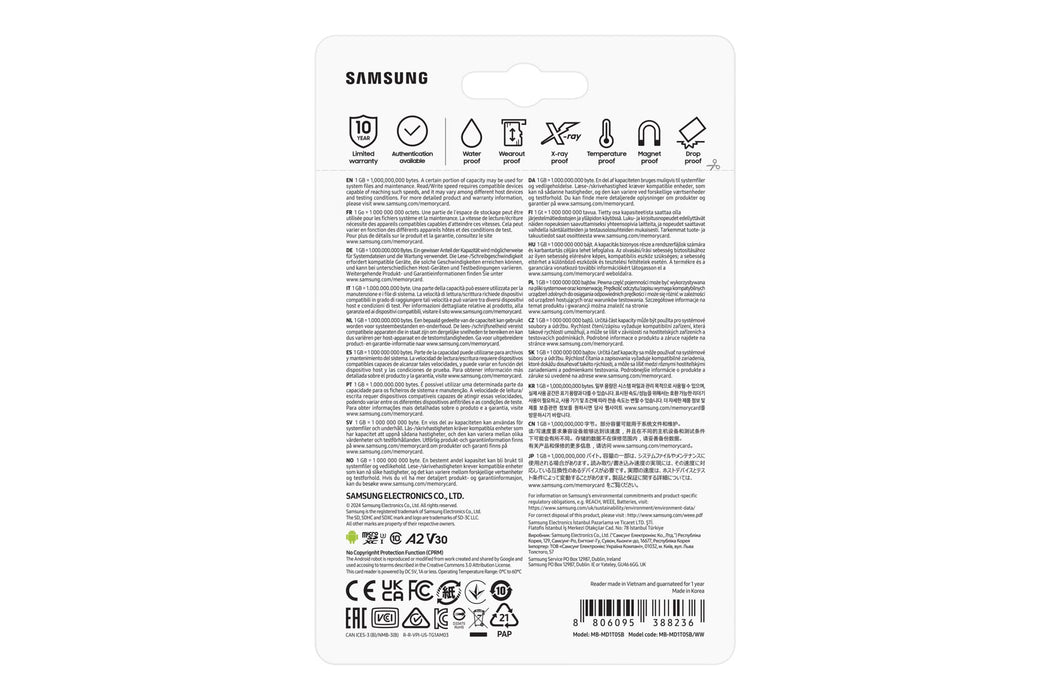 EAN 8806095388236 - Samsung MB-MD1T0S 1 TB MicroSDXC UHS-I Clase 10 imagen 6