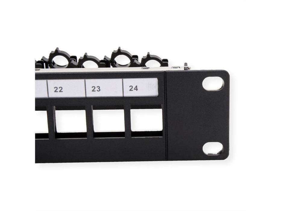 Roline 19"-Keystone-Modultrger 24ports Geschirmt Blank Clipbef. (26.11.0390)