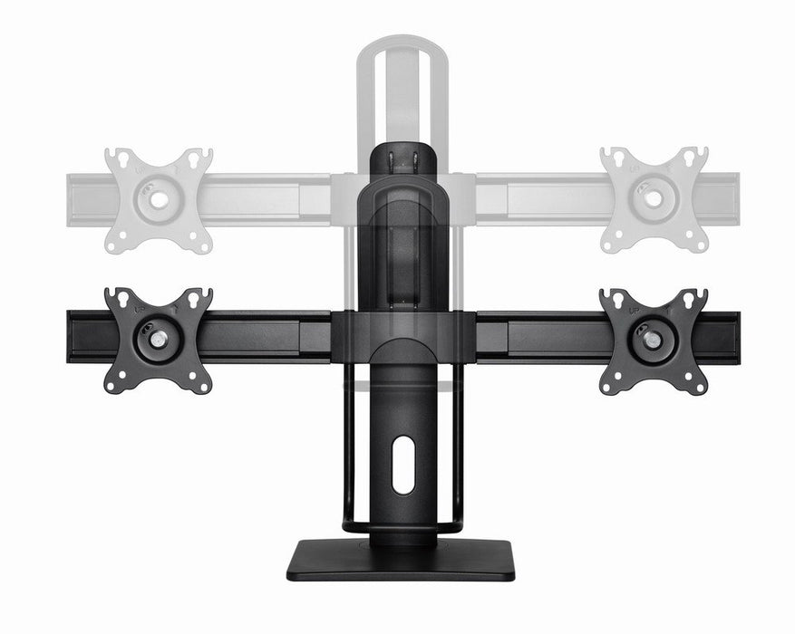 EAN 8716309127639 - Gembird MS-D2-01 soporte para monitor 68,6 cm (27") Escritorio Negro imagen 8