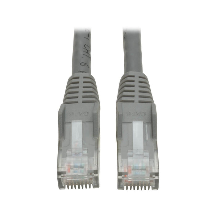 Eaton Tripp Lite Series Cat6 Gigabit Snagless Molded (Utp) Ethernet Cable (Rj45 M/M) Poe Gray 10 Ft. (3.05 M) Cable De Interconexión Rj-45 (M) A Rj-45 (M) 3 M Utp Cat 6 Moldeado Sin Enganches Trenzado Gris