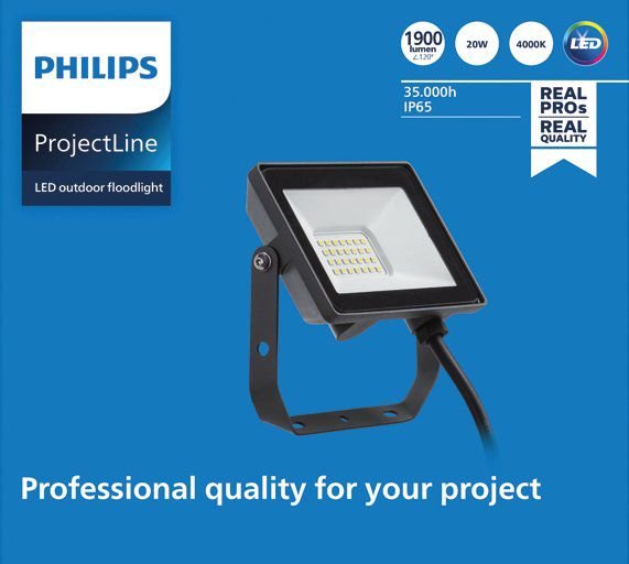 EAN 8719514954502 - Philips 8719514954502 Reflector Negro 20 W LED imagen 3