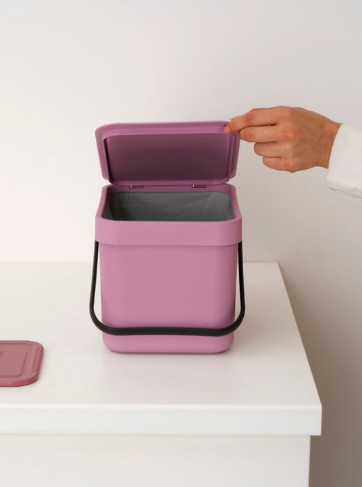 Brabantia Sort & Go Abfallbehäl. Lilac Pink 6 L