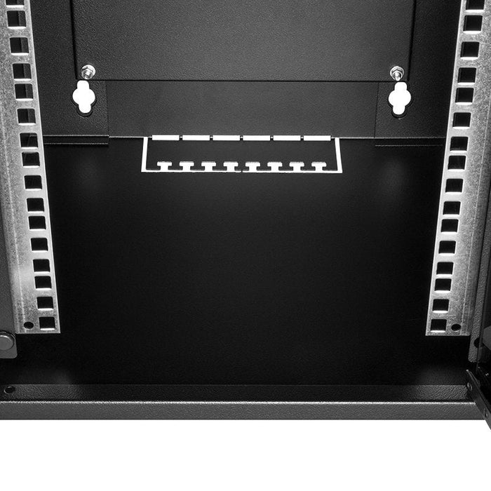 10" Wall Mount Cabinet Econline, 6u, Negro