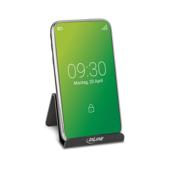 Inline Smartphone Y Soporte Para Teléfono Móvil Para Escritorio Negro
