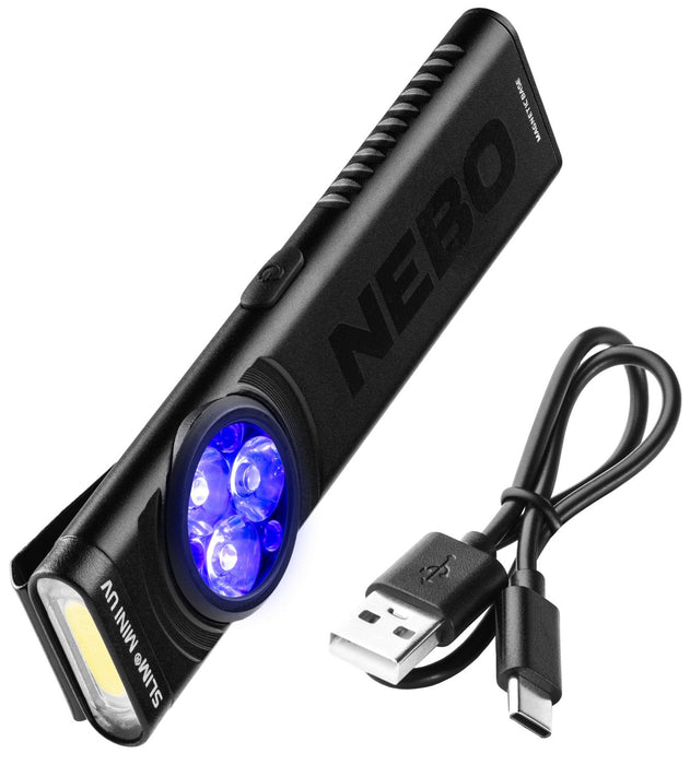 Linterna Compacta Recargable Slim Mini Uv
