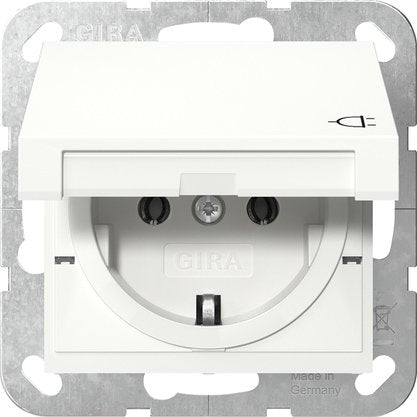 Gira System 55 Toma De Corriente Schuko Blanco