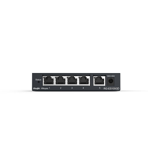 EAN 6971693270435 - Ruijie Networks RG-ES105GD switch No administrado Gigabit Ethernet (10/100/1000) Negro imagen 1
