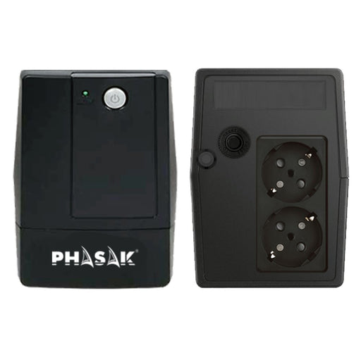 EAN 5605922010448 - Phasak Basic sistema de alimentación ininterrumpida (UPS) Línea interactiva 0,6 kVA 360 W 2 salidas AC imagen 2