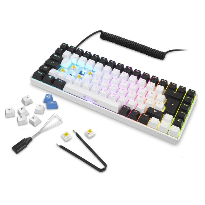 EAN 4044951039708 - Sharkoon SKILLER SGK50 S3 teclado Juego USB QWERTY Portugués Blanco imagen 8