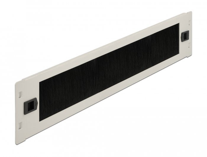 Delock Tira De Cepillo Para Administración De Cables De 19 " Sin Herramientas 2u Gris