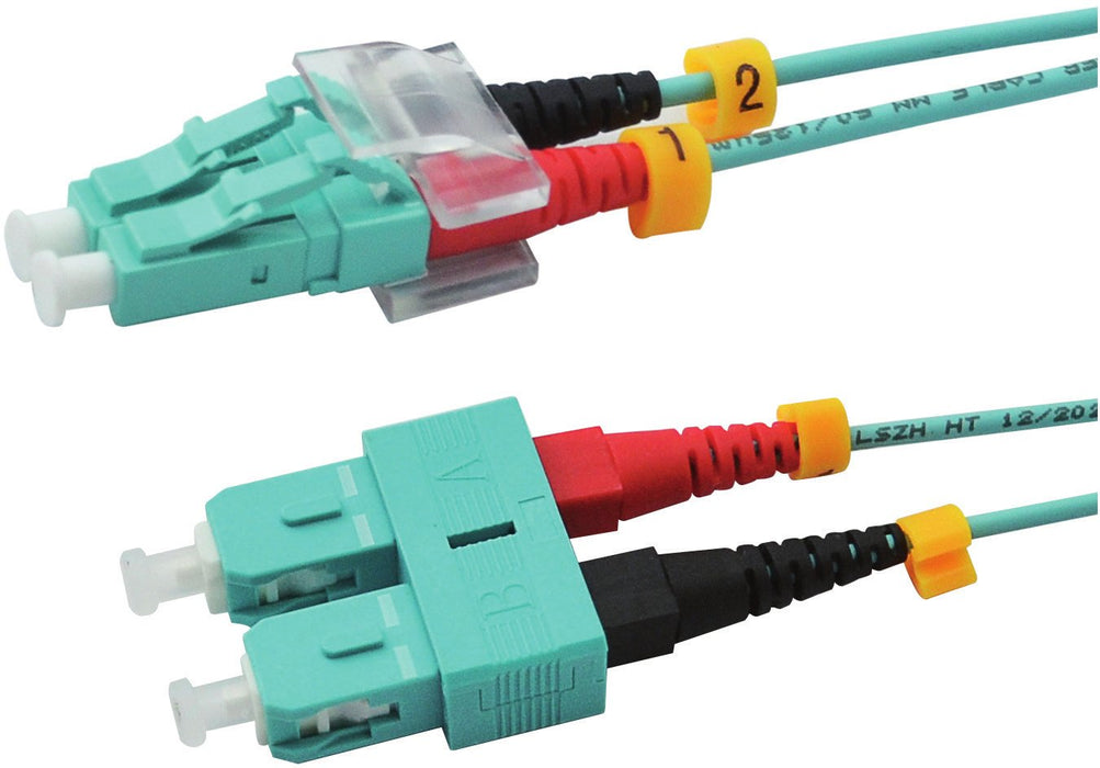 Red 2716-10-0025 Lwl-Duplex Cable De Red Lc Sc 10,0m Om3 Aqua