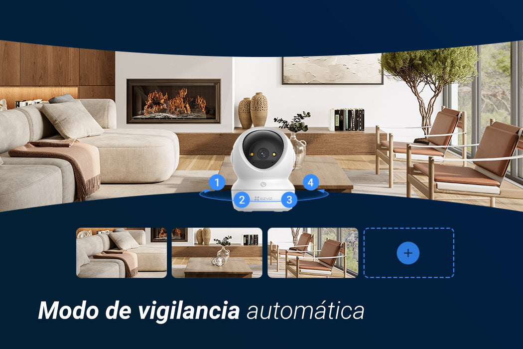 EAN 6941545641645 - EZVIZ H6c G1 4K Esférico Cámara de seguridad IP Interior 3840 x 2160 Pixeles Techo/Pared/Escritorio imagen 15