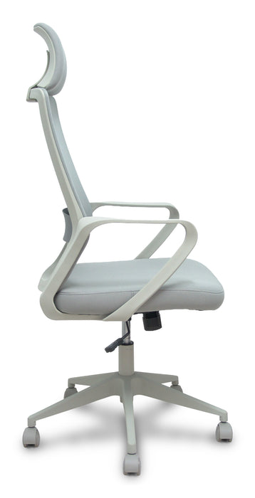 Piqueras Y Crespo Forol Silla Pro534 Gris Respaldo Malla Gris Asiento Tela Gris Base Piramidal Gris Ruedas Nailon