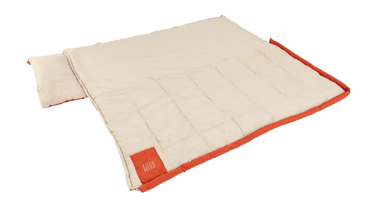 Saco De Dormir Outwell Contour Lux, Cremallera Izquierda, Rojo.