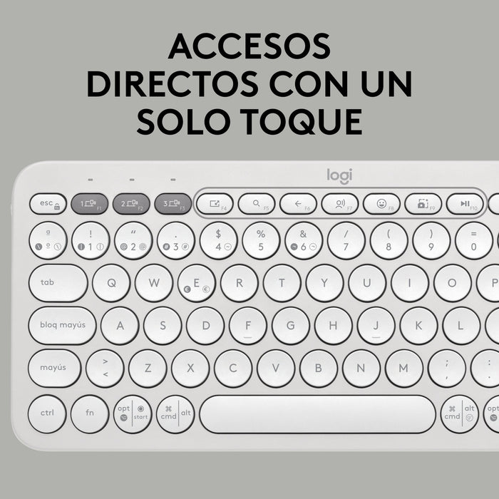 EAN 5099206111226 - Logitech 920-011828 teclado Universal Bluetooth QWERTY Español Blanco imagen 13