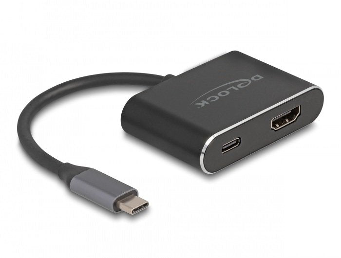 Delock Usb Type-C Adapter Zu Hdmi (Dp Alt Mode) 8k Mit Hdr Und Power Delivery 100 W