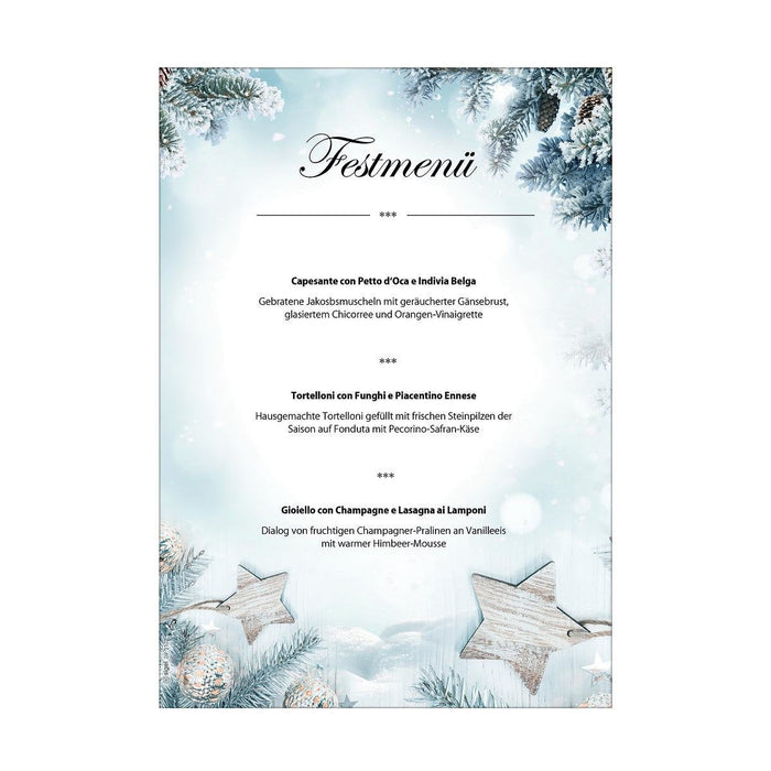 Papel Decorativo Navideño Estrella De Nieve  90 G/M², 25 Hojas, A4