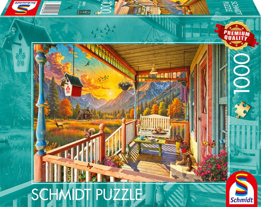 Schmidt Spiele Bergland-Veranda, Rompecabezas De 1000 Piezas 58893