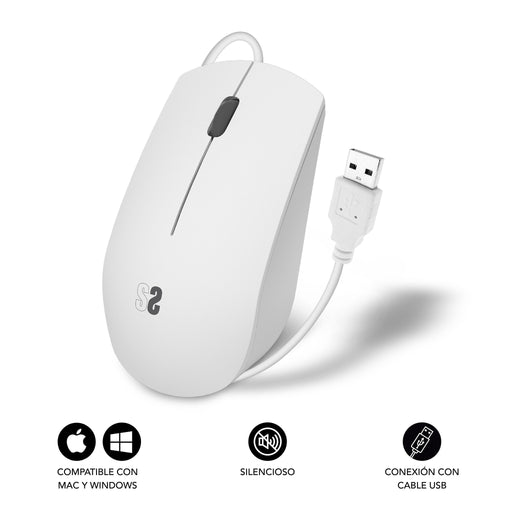EAN 8436586742522 - SUBBLIM SUBMO-B2BS002 ratón Oficina Ambidextro USB tipo A Óptico imagen 2