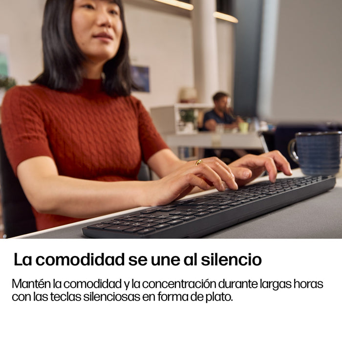EAN 0199251209215 - HP 495K Multi-Device Dual-Mode Keyboard teclado Universal USB + Bluetooth Negro imagen 6