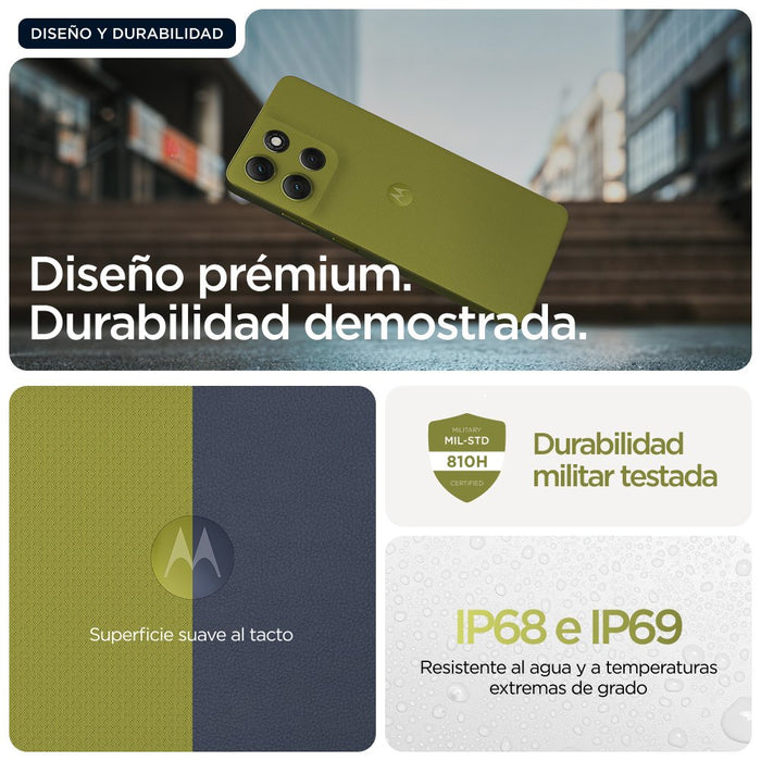 EAN 0840023294914 - Motorola moto g86 5G 16,9 cm (6.67") SIM doble Android 15 USB Tipo C 8 GB 256 GB 5200 mAh Verde imagen 6