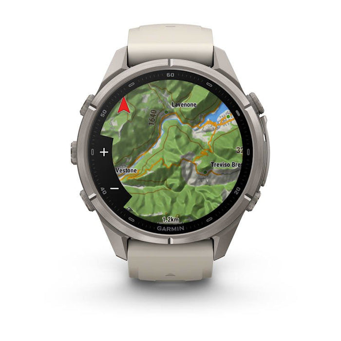 Garmin Fenix 9 Pro Titanio Con Correa De Silicona En Blanco Smartwatch 43mm