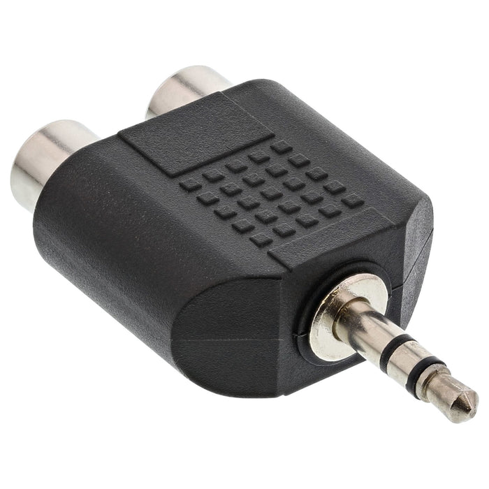 Adaptador De Audio Inline De 3,5 Mm Macho A 2x Rca Estéreo Hembra