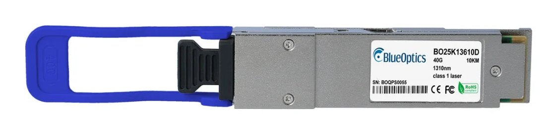 Blueoptics Fortinet Fn-Tran-Qsfp+Lri Blueoptics Bo25k13610d Qsfp Transceiver, 40gbase-Lr4, Singlemode Fiber, 4xwdm, 10km