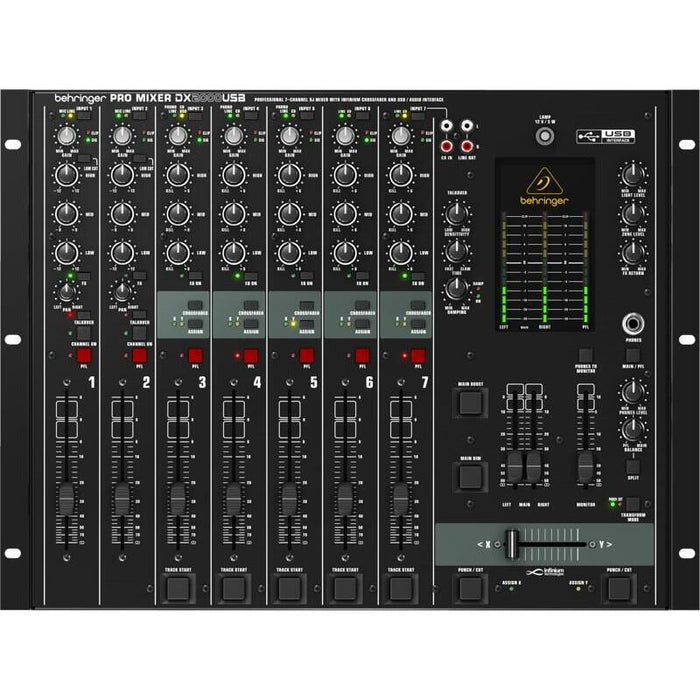 Behringer Dx2000usb - Professional 7-Channel Dj Mixer With Infinium 'Contact-Free' Vca Crossfader And Usb/Audio Interface