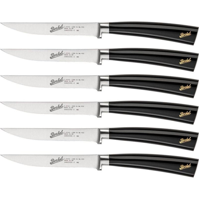 Berkel Elegance Glossy Black Steak Set 6-Pcs.