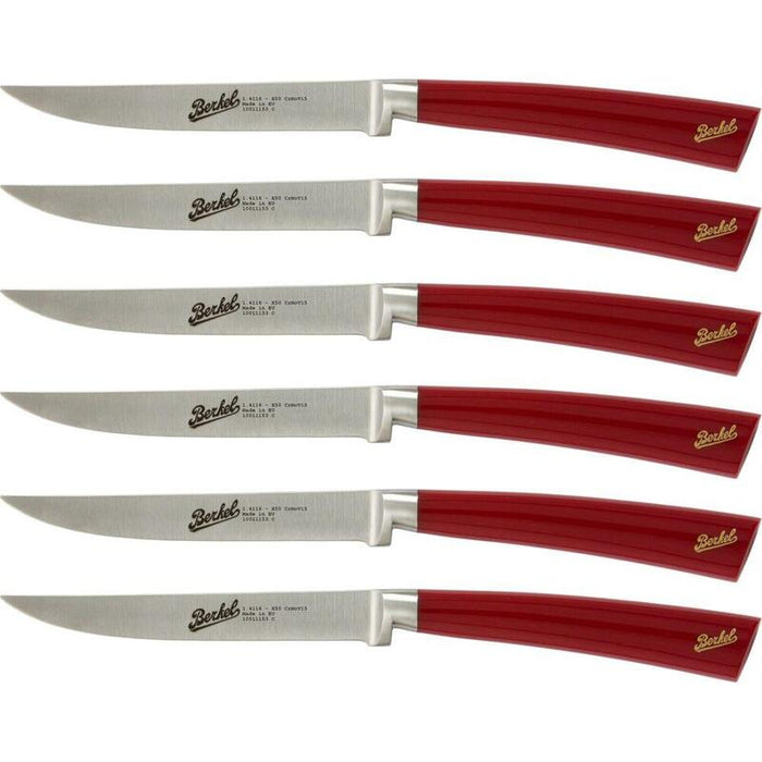 Berkel Elegance Glossy Red Steak Set 6-Tlg.
