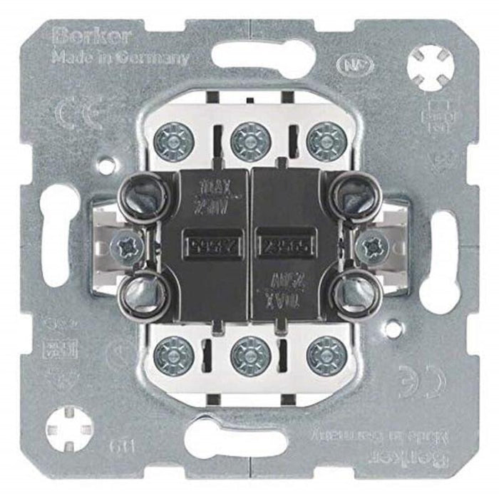 Berker 3038 08 Interruptor Basculante Doble De- Cambio- Módulo Inserto