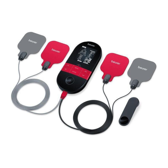 Beurer Digital Tens/Ems Em 59 Heat, Masajeador Negro/Rojo 64663
