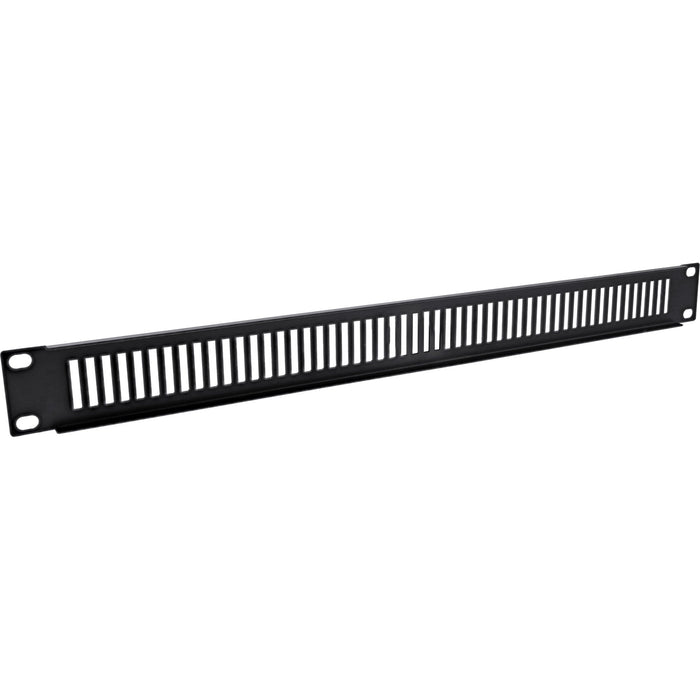 Panel Ciego Inline De 19" Perforado, 1u, Negro Ral 9005