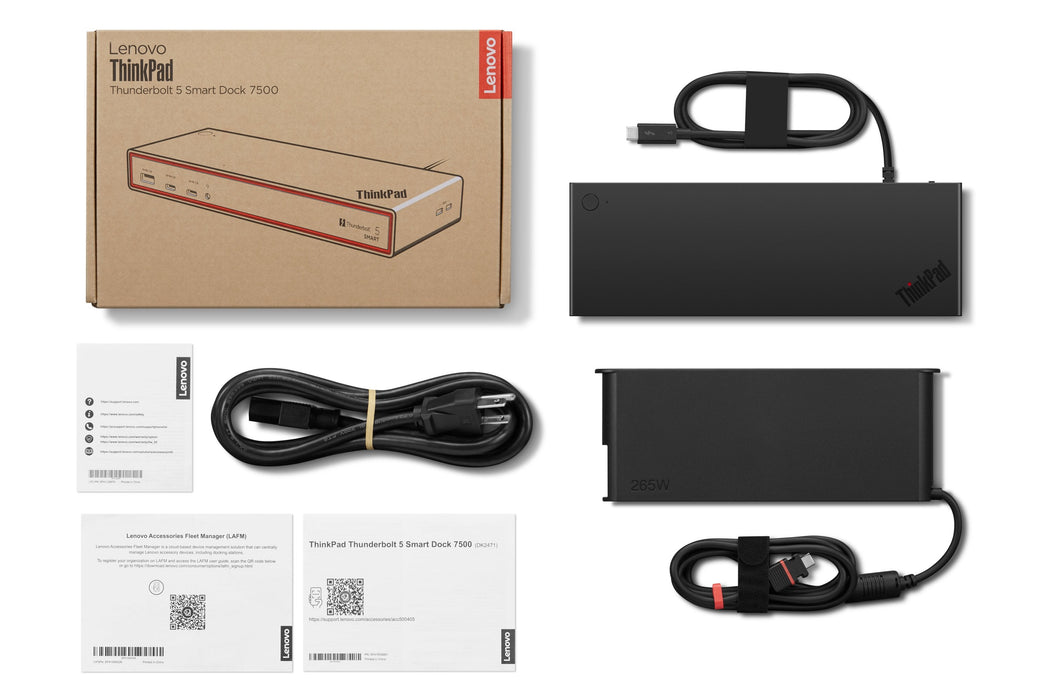 Thinkpad Thunderbolt 5 Smart Dock 7500 Wired Black 40ba0265dk