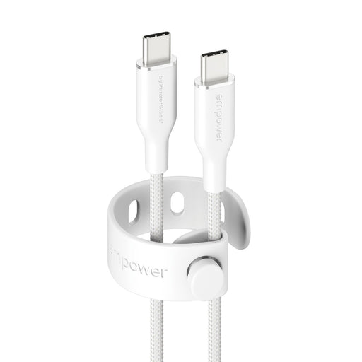 EAN 5715685027628 - PanzerGlass empower™ by ® Racing 60W USB-C to USB-C Cable | USB 2.0 | 1.2M | Silver White cable USB Blanc imagen 2