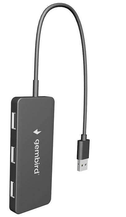 EAN 8716309117647 - Gembird UHB-U2P4-04 hub de interfaz USB 2.0 480 Mbit/s Negro imagen 1