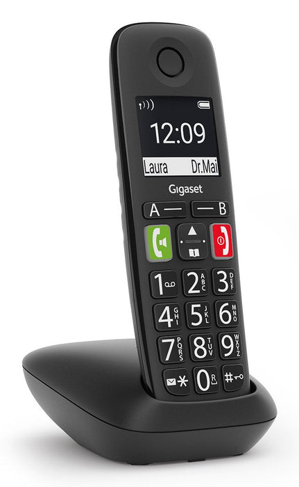 EAN 4250366856186 - Gigaset E290A Teléfono DECT/analógico Identificador de llamadas Negro imagen 1
