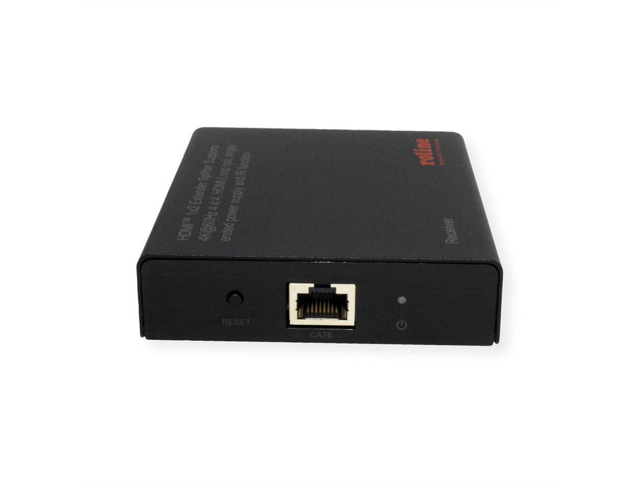 Roline Hdmi Extender Und Splitter, 1x2, Ber Cat.6a, 70m, 4k60hz
