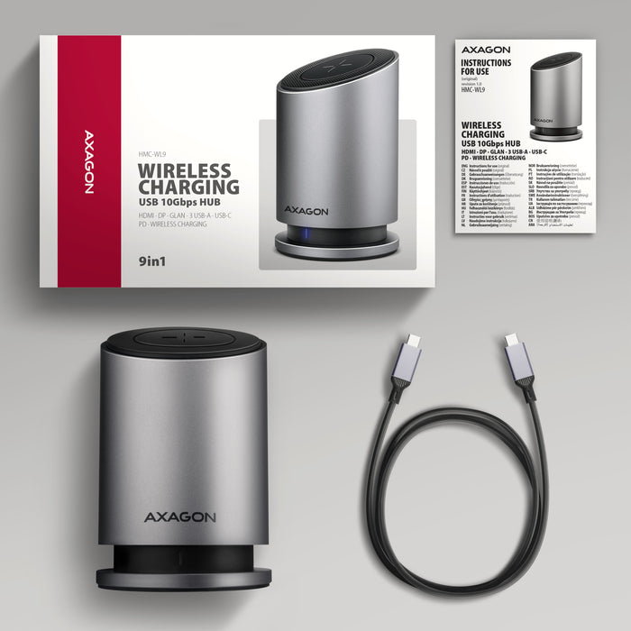 EAN 8595247908735 - Axagon Alámbrico USB 3.2 Gen 2 (3.1 Gen 2) Type-C Gris imagen 10